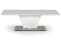 Essence White High Gloss Frosted Glass Coffee Table Fads pertaining to measurements 1200 X 1200