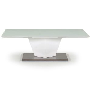 Essence White High Gloss Frosted Glass Coffee Table Fads pertaining to measurements 1200 X 1200