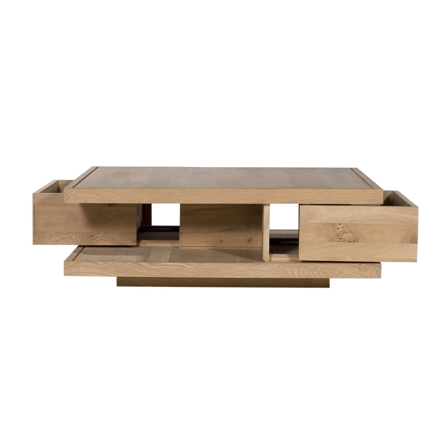 Ethnicraft Flat Oak Coffee Tables Solid Wood Furniture inside measurements 1500 X 1500