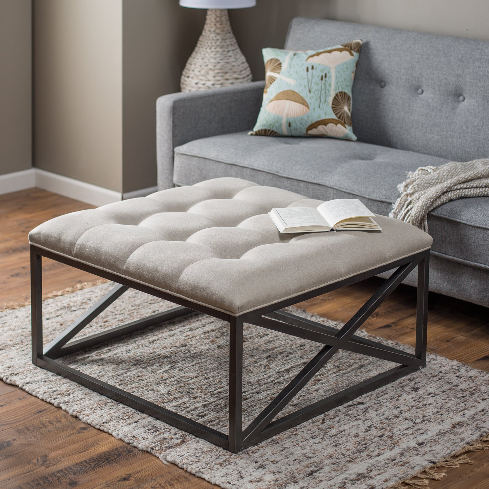 Fabric Storage Ottoman Coffee Table For Ideas Beautiful Living in proportions 1600 X 1600