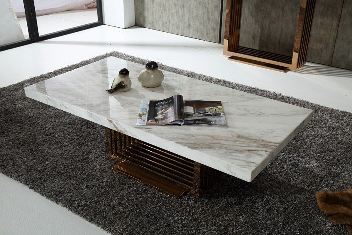 Fabrizio Modern White Marble Coffee Table Furniture Marble Top intended for size 1200 X 800