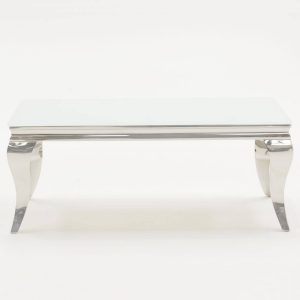Fadenza White Glass Coffee Table in size 1800 X 1800