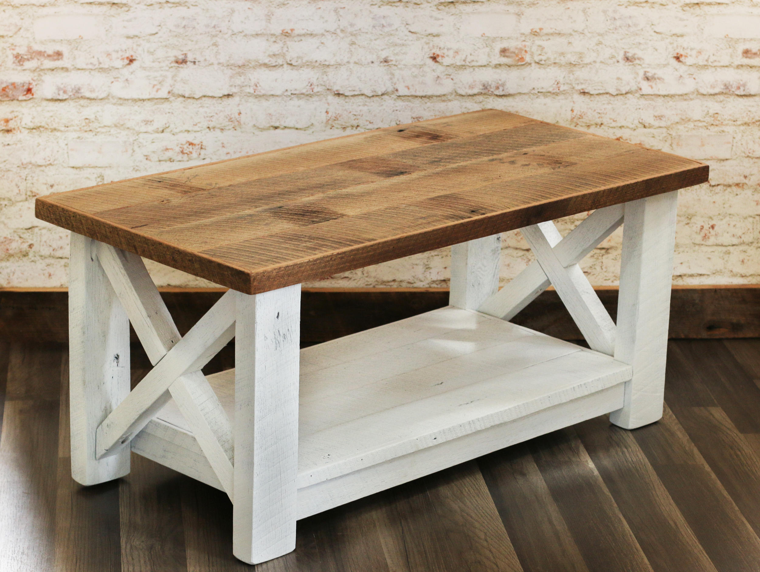 Farmhouse Coffee Table Made From Reclaimed Wood X Detail Etsy regarding proportions 2500 X 1883