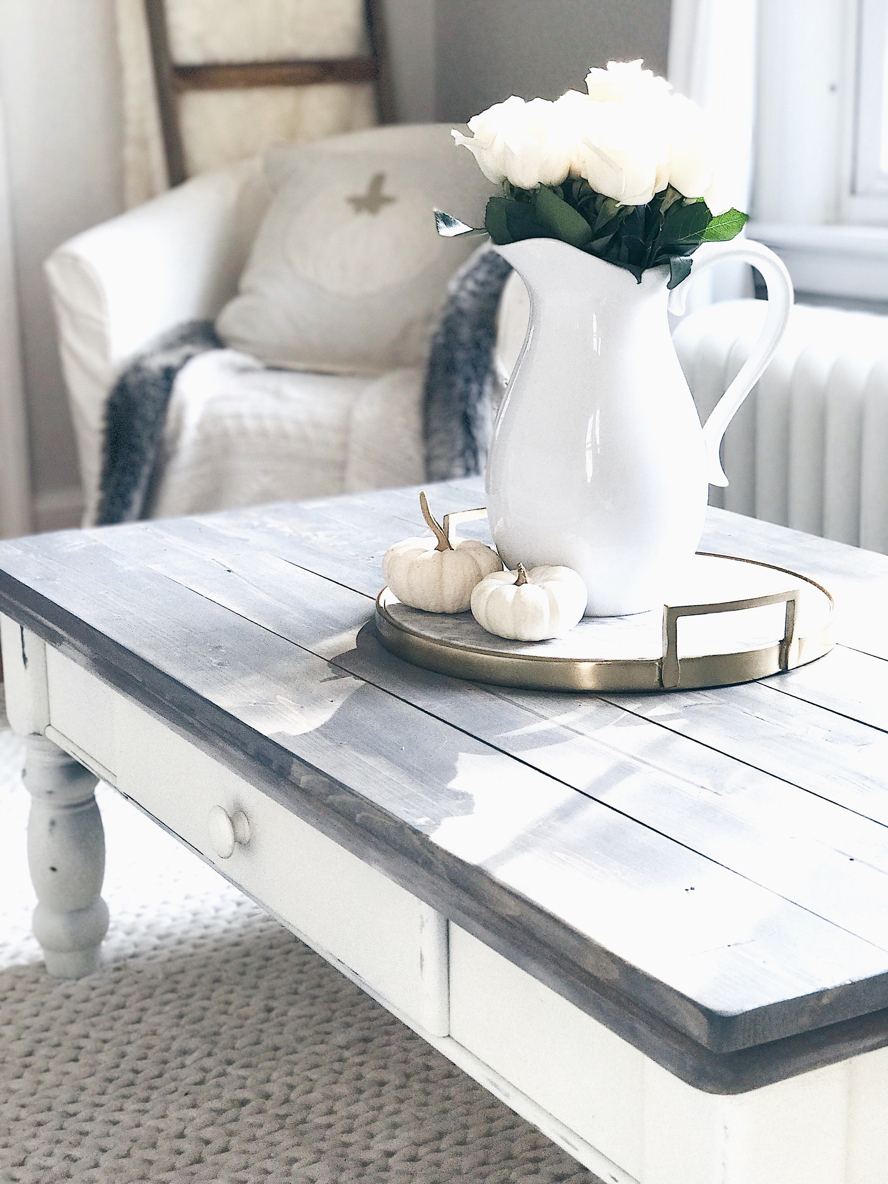Farmhouse Coffee Table Makeover with regard to size 3024 X 4032