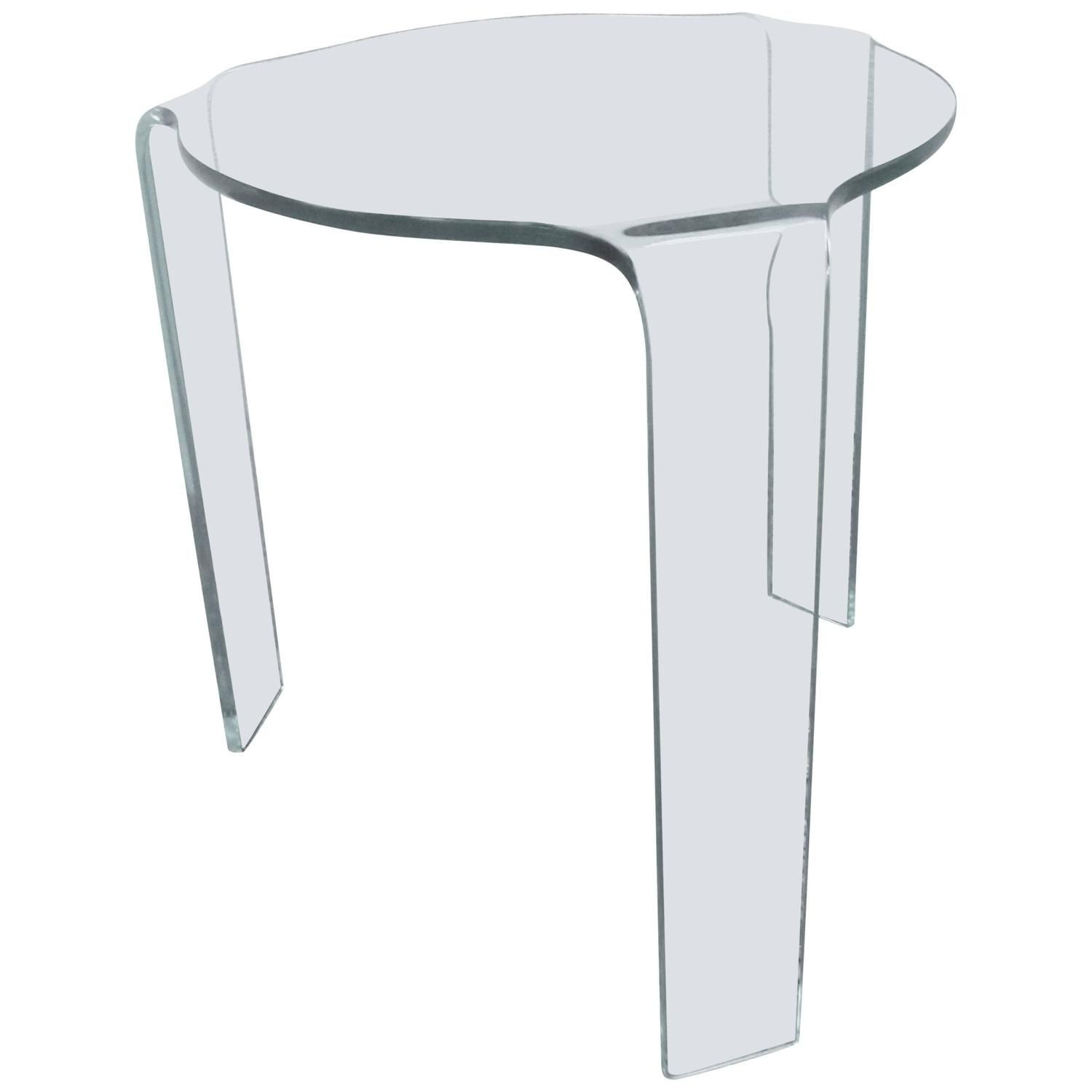 Fiam Molded Glass Table In 2019 Stools Small Tables Glass within proportions 1500 X 1500 Fiam Molded Glass Table In 2019 Stools Small Tables Glass within proportions 1500 X 1500