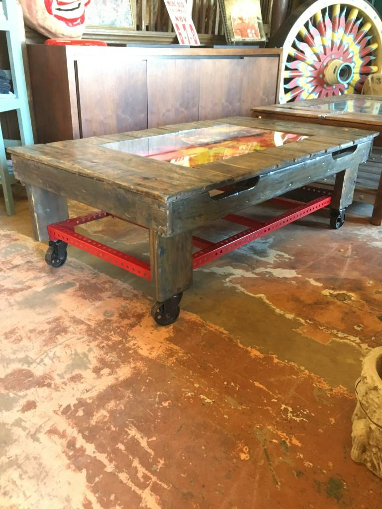 Fireman Reclaimed Coffee Table Sarasota Architectural Salvage inside proportions 768 X 1024