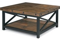 Flexsteel Carpenter Square Cocktail Table With Metal Base And Wood inside dimensions 4000 X 2495