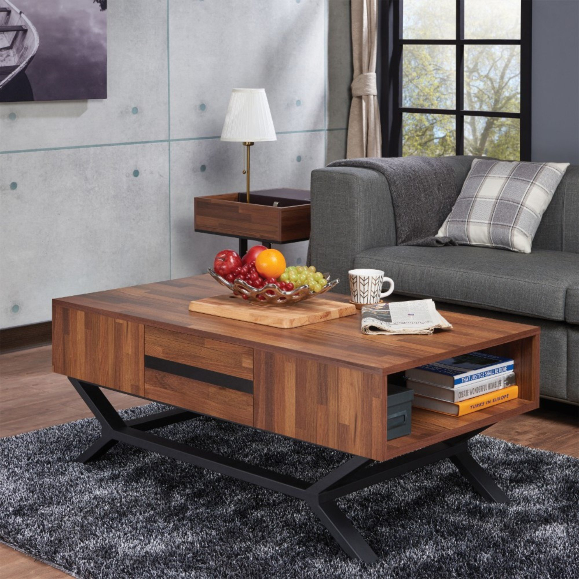 Foundry Select Boggess Contemporary Rectangular Wooden Coffee Table regarding size 2000 X 2000