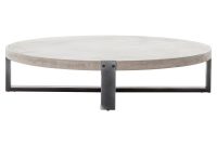 Frantz Loft Modern Grey Concrete Low Round Coffee Table 55d with regard to dimensions 1000 X 1000