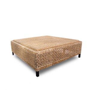 French Square Rattan Cocktail Table Ottoman From Treillage At pertaining to sizing 1080 X 1080