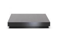 Furniture Minimalist Gray Mdf Low Square Coffee Table Design For pertaining to proportions 3706 X 2780