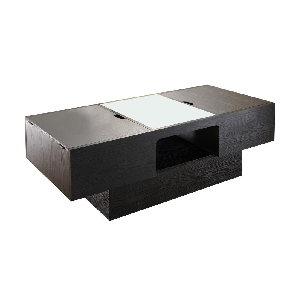 Furniture Of America Aiden Black Lift Top Coffee Table Ynj 906 1 with measurements 1000 X 1000