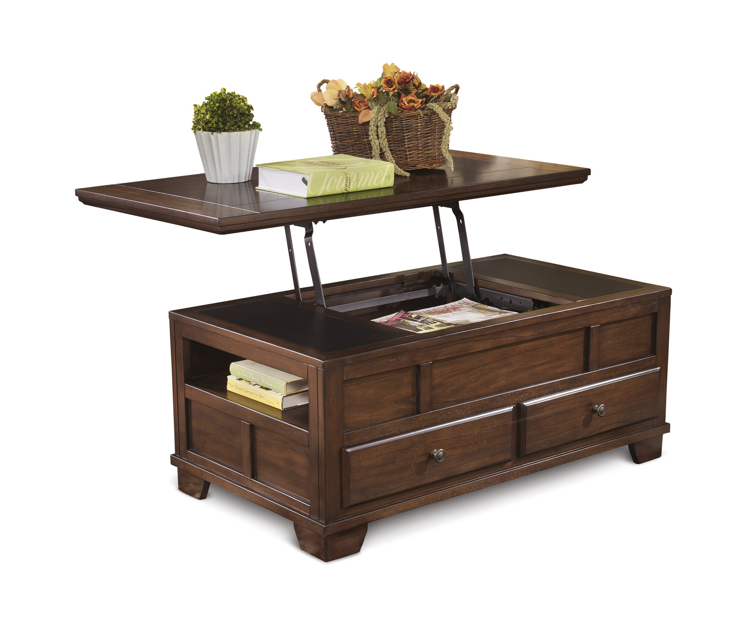 Gately Lift Top Coffee Table Hom Furniture for dimensions 1500 X 1254