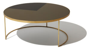 Geometric Bronze Coffee Table Round with regard to dimensions 1920 X 1062