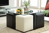 Glass Top Coffee Table With Storage For Poufs intended for sizing 1800 X 1294