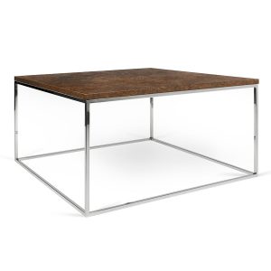 Gleam Rust Chrome Modern Coffee Table Temahome Eurway within measurements 900 X 900
