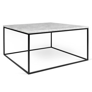 Gleam White Marble Black Coffee Table Temahome Eurway in measurements 900 X 900