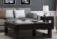 Glencoe Contemporary Style Solid Wood Large Square Coffee Table inside dimensions 1200 X 1200