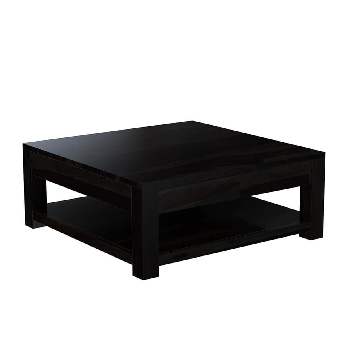 Glencoe Contemporary Style Solid Wood Large Square Coffee Table inside size 1200 X 1200