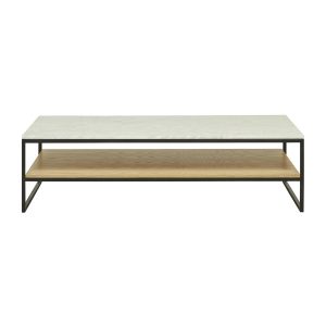 Globe West Baxter Marble Shelf Coffee Table Natural Ash Modern with measurements 1200 X 1200