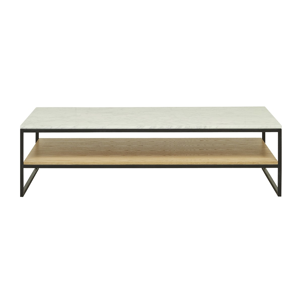Globe West Baxter Marble Shelf Coffee Table Natural Ash Modern with measurements 1200 X 1200