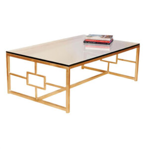 Gold Coffee Table Contemporary Boutique Style Antique Finish regarding sizing 1000 X 1022