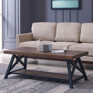 Gracie Oaks Proulx 2 Tier Coffee Table Wayfair within proportions 2000 X 2000