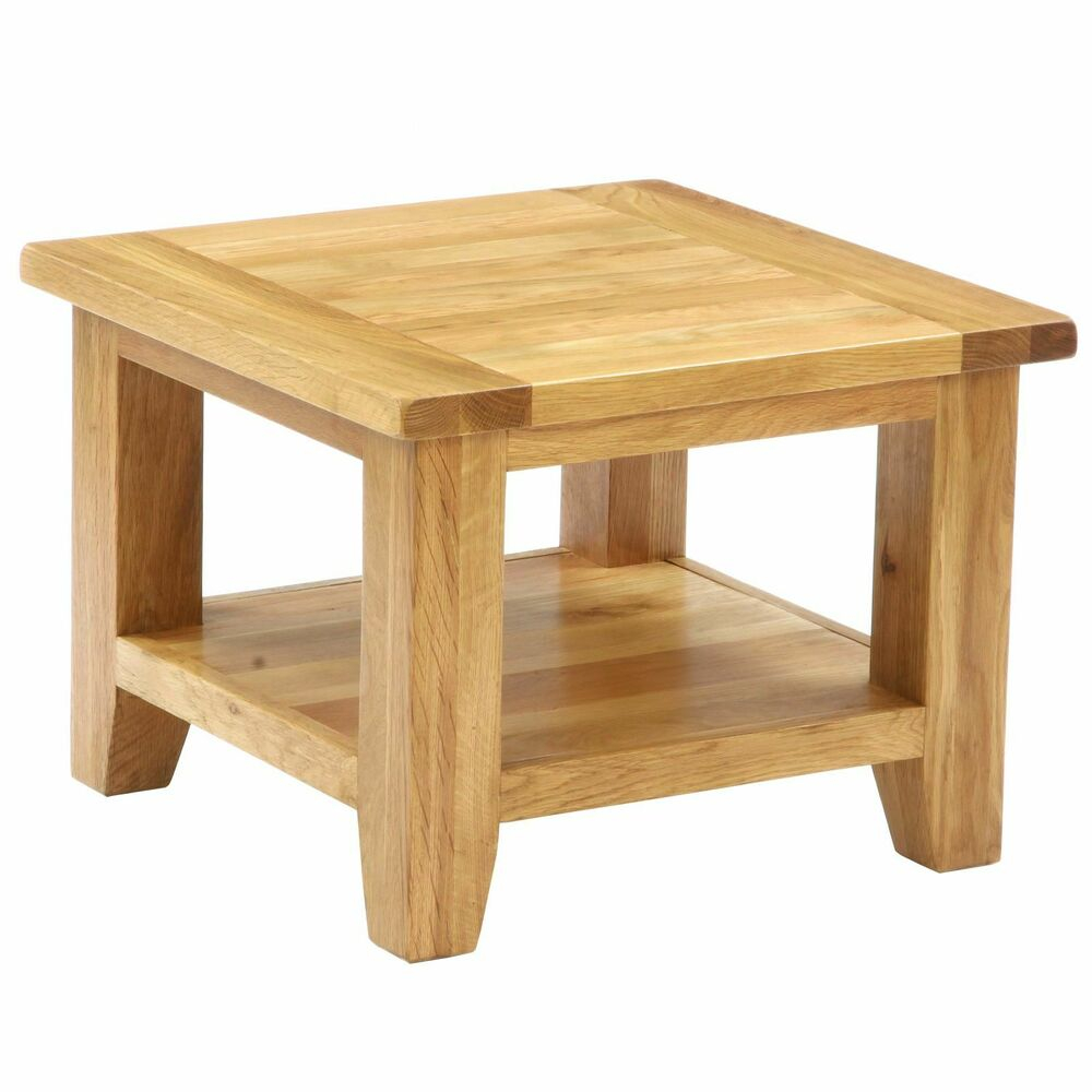 Granville Oak Living Room Furniture Square Coffee Table With Shelf with size 1000 X 1000