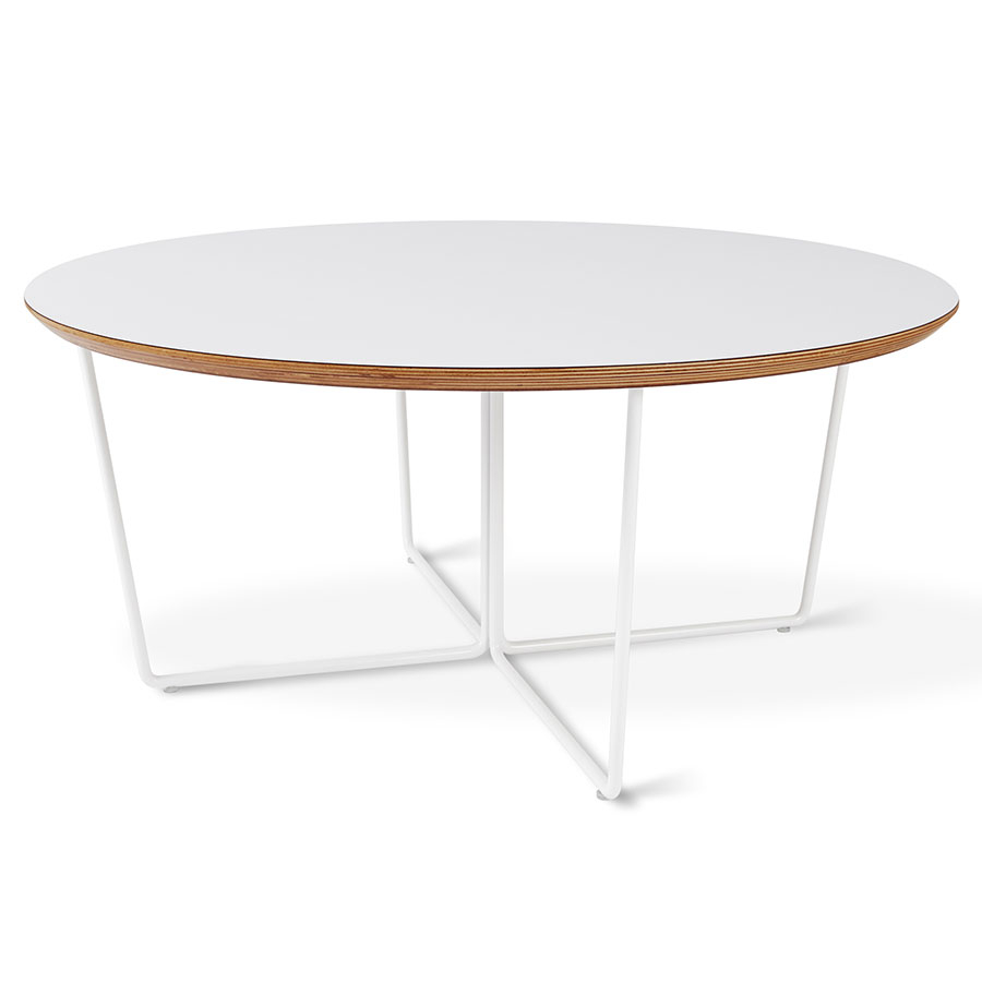 Gus Modern Array White Round Coffee Table Eurway regarding dimensions 900 X 900