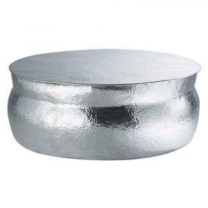 Hammered Aluminium Coffee Table Nomade Maisons Du Monde for proportions 1000 X 1000