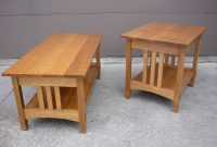 Handmade Quartersawn Oak Mission Style Coffee Table And End Table with sizing 1600 X 1200