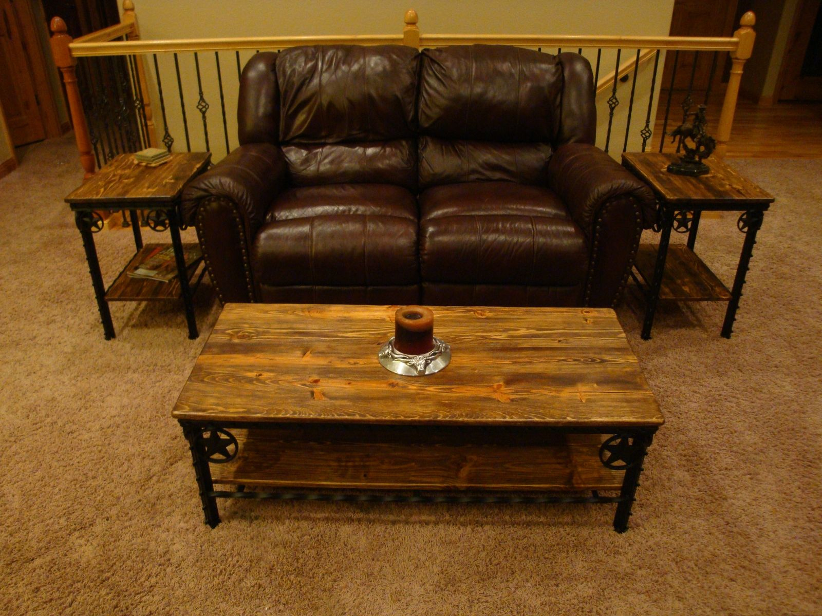 Handmade Western Coffee Table And End Tables Willow Creek Decor throughout sizing 1600 X 1200