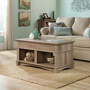 Harbor View Lift Top Coffee Table Salt Oak D 420329 Sauder inside measurements 1500 X 1500