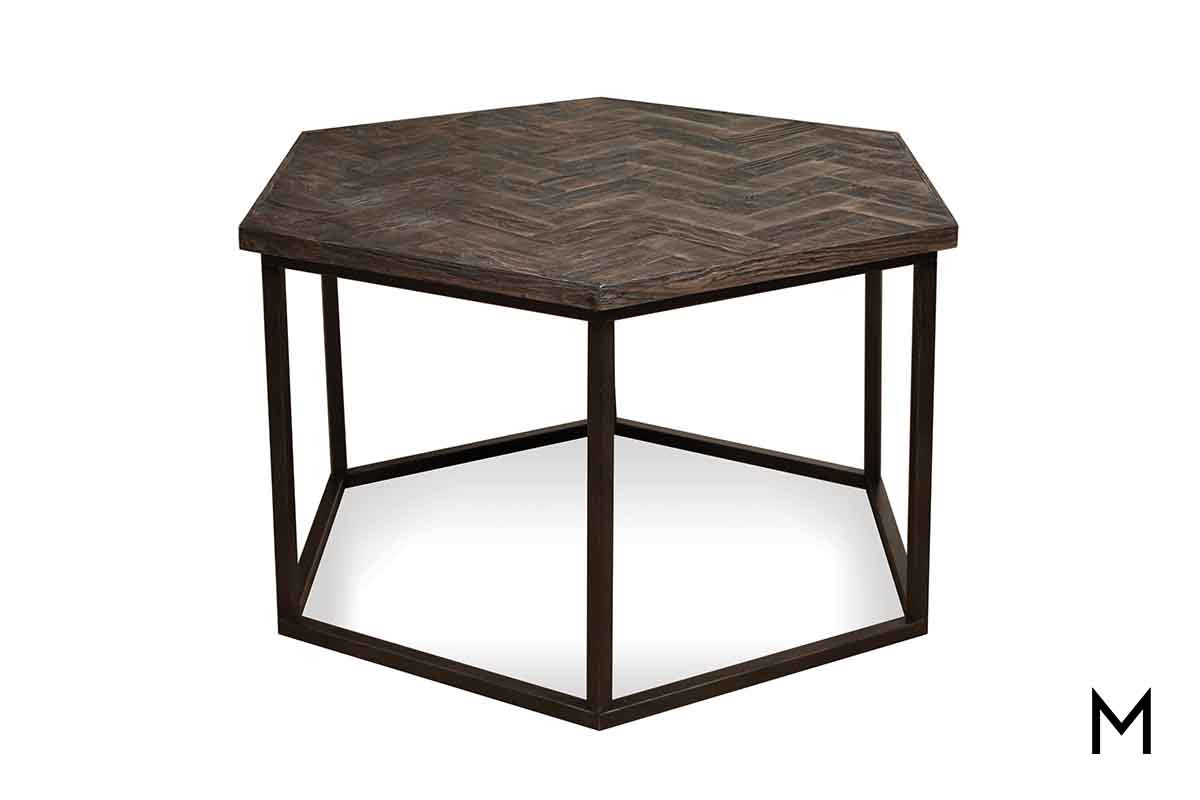 Hexagon Coffee Table with measurements 1200 X 800