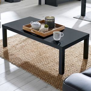 High Gloss Contemporary Black Dark Grey Coffee Table within proportions 2048 X 2048