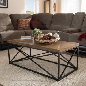 Holden Medium Brown Wood Finished Coffee Table Products Baxton inside proportions 1000 X 1000