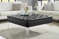 Homespot Spade Pu Leather Ottoman Coffee Table Button Tufted within measurements 2000 X 2000