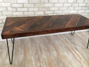 Honey Diagonal Coffee Table Mid Century Modern Rustic Etsy with measurements 3000 X 2250