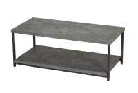 Household Essentials Faux Concrete Slate Coffee Table With Storage Shelf in sizing 2000 X 2000