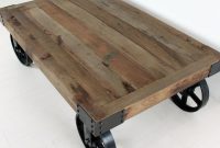 Industrial Coffee Table With Wheels Wheeled Coffee Table Cason intended for sizing 2000 X 2000