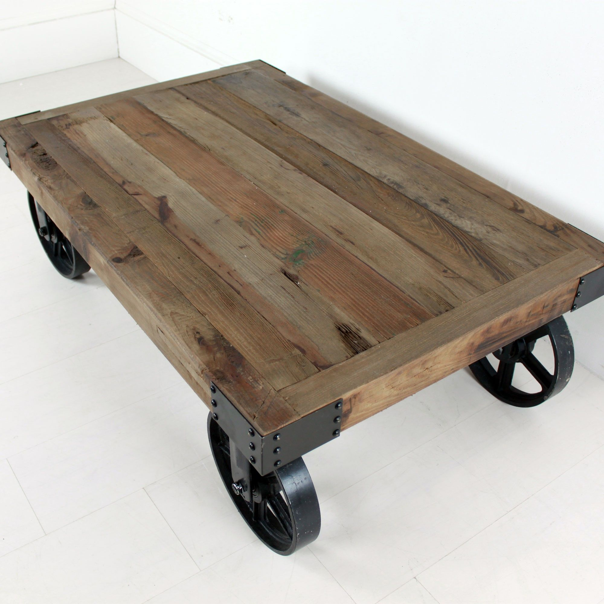 Industrial Coffee Table With Wheels Wheeled Coffee Table Cason intended for sizing 2000 X 2000