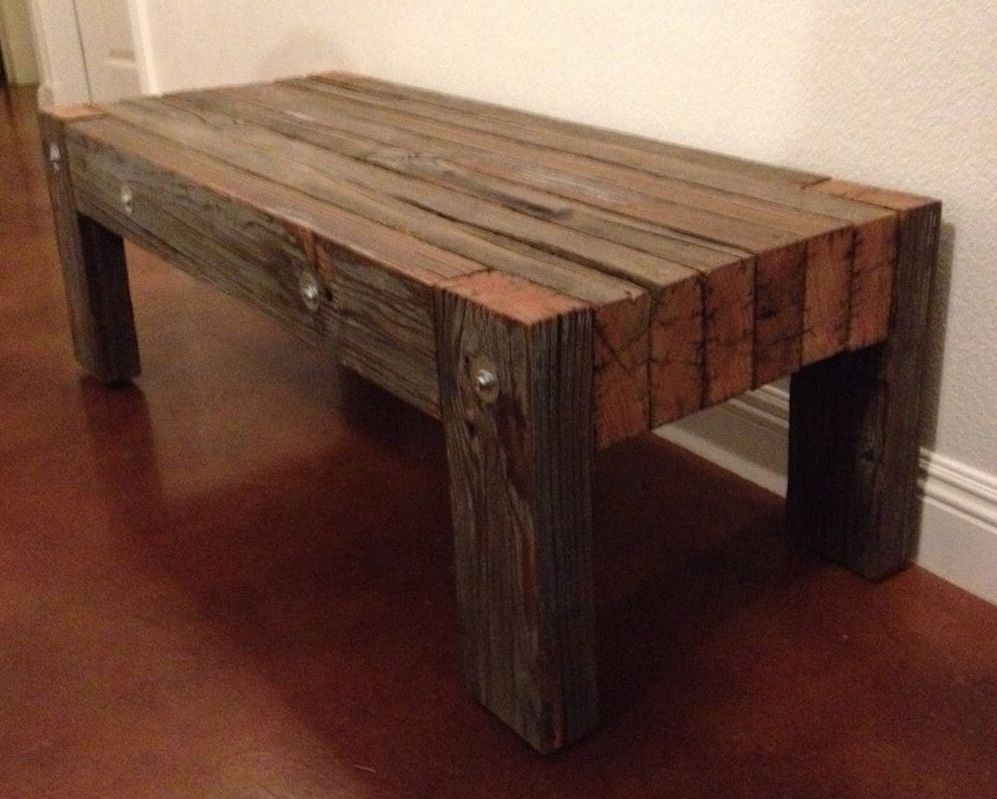 Industrial Retro Large Heavy Duty Douglas Fir Coffee Table Havewood throughout size 997 X 799