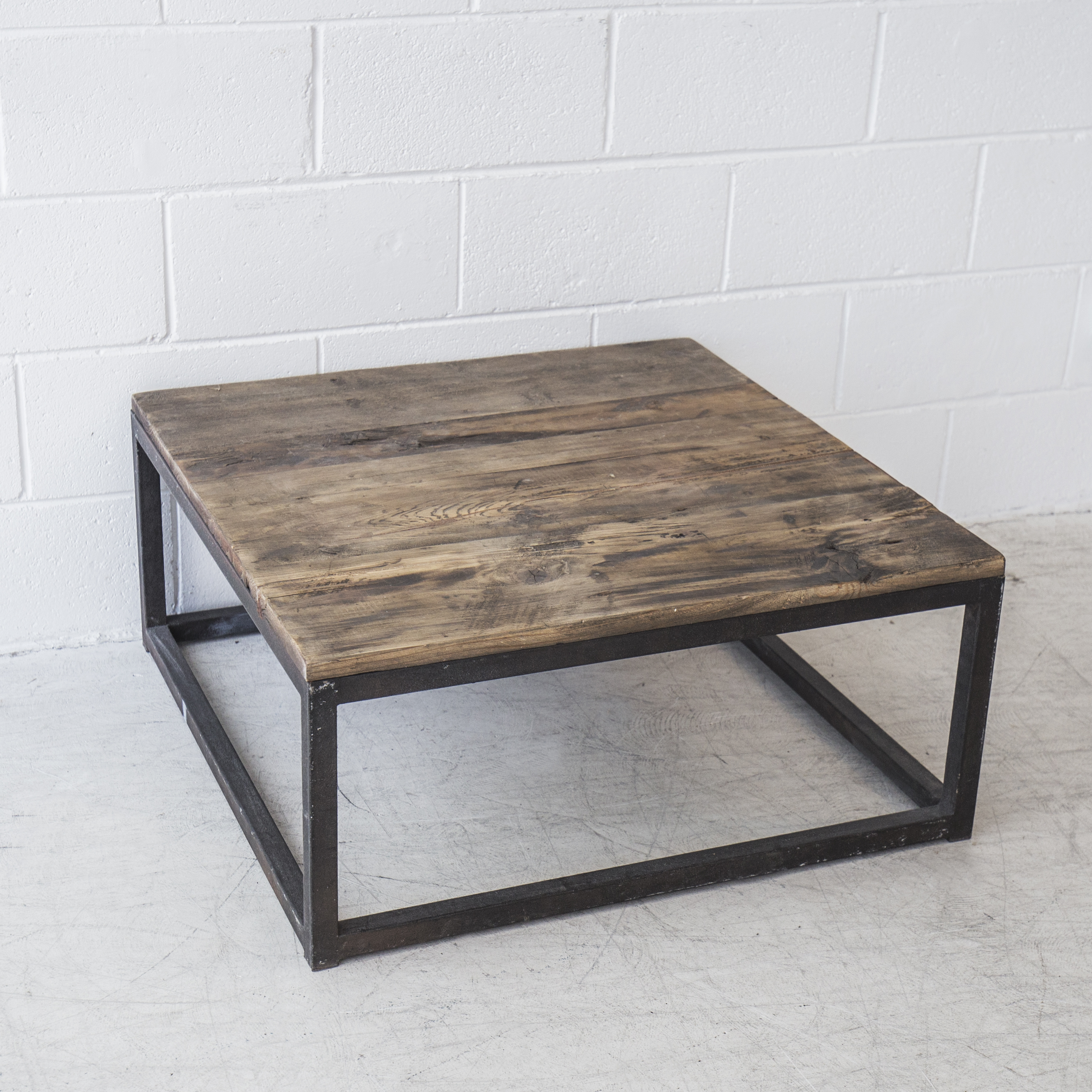 Industrial Square Coffee Table The Beach Furniture throughout sizing 2659 X 2659
