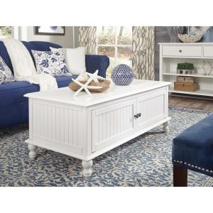 International Concepts Cottage Beach White 2 Door Coffee Table Ot07 intended for sizing 1000 X 1000