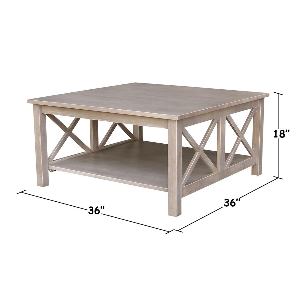 International Concepts Hampton Weathered Taupe Gray Coffee Table inside dimensions 1000 X 1000