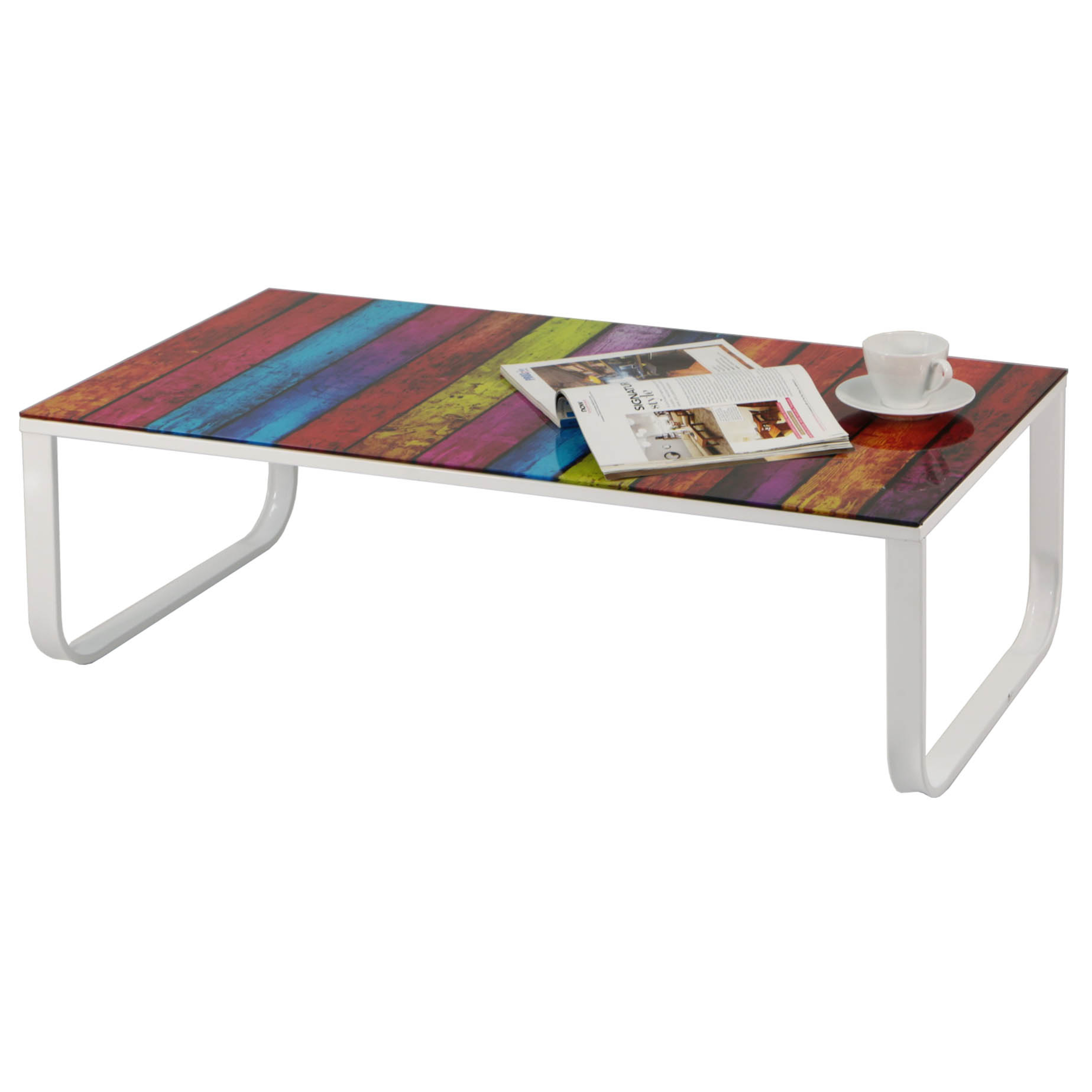 Iris Rainbow Tempered Glass Coffee Table Furniture Home Dcor pertaining to measurements 4992 X 4992