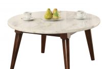 Ivy Bronx Calderdale Marble Top Wood Base Coffee Table Wayfair in sizing 2430 X 2235