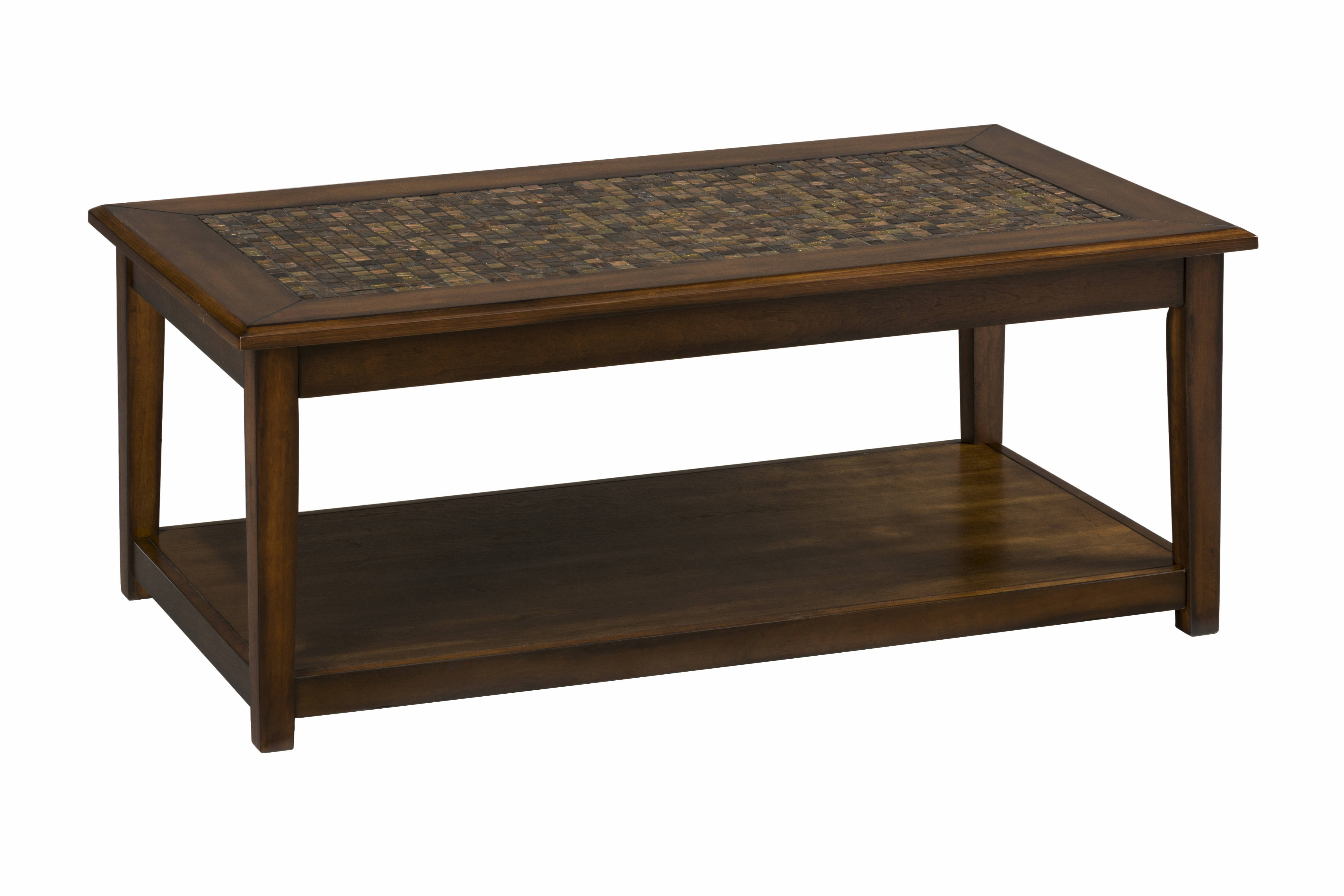 Jofran Furniture Baroque Brown Mosaic Tile Inlay Cocktail Table regarding proportions 4463 X 2975