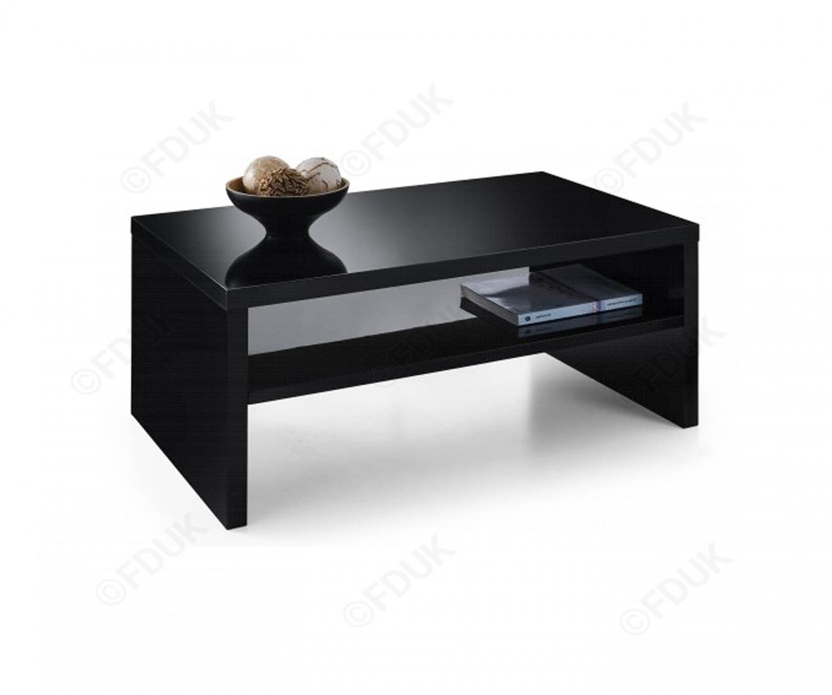 Julian Bowen Metro Metro Black High Gloss Coffee Table with regard to proportions 1650 X 1380