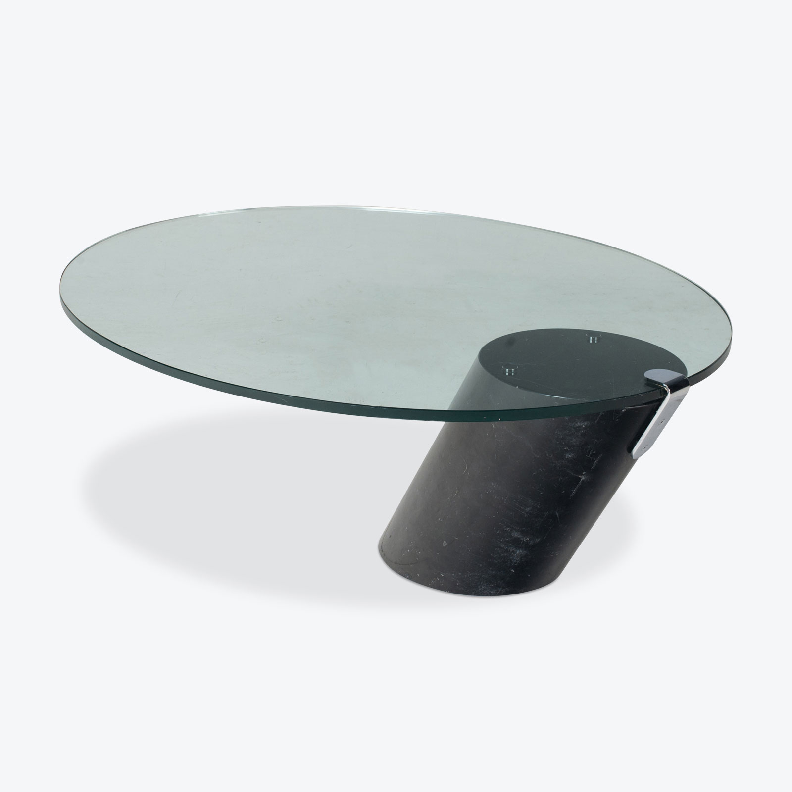 K1000 Oval Coffee Table Ronald Schmitt In Glass And Black Marble pertaining to size 1600 X 1600